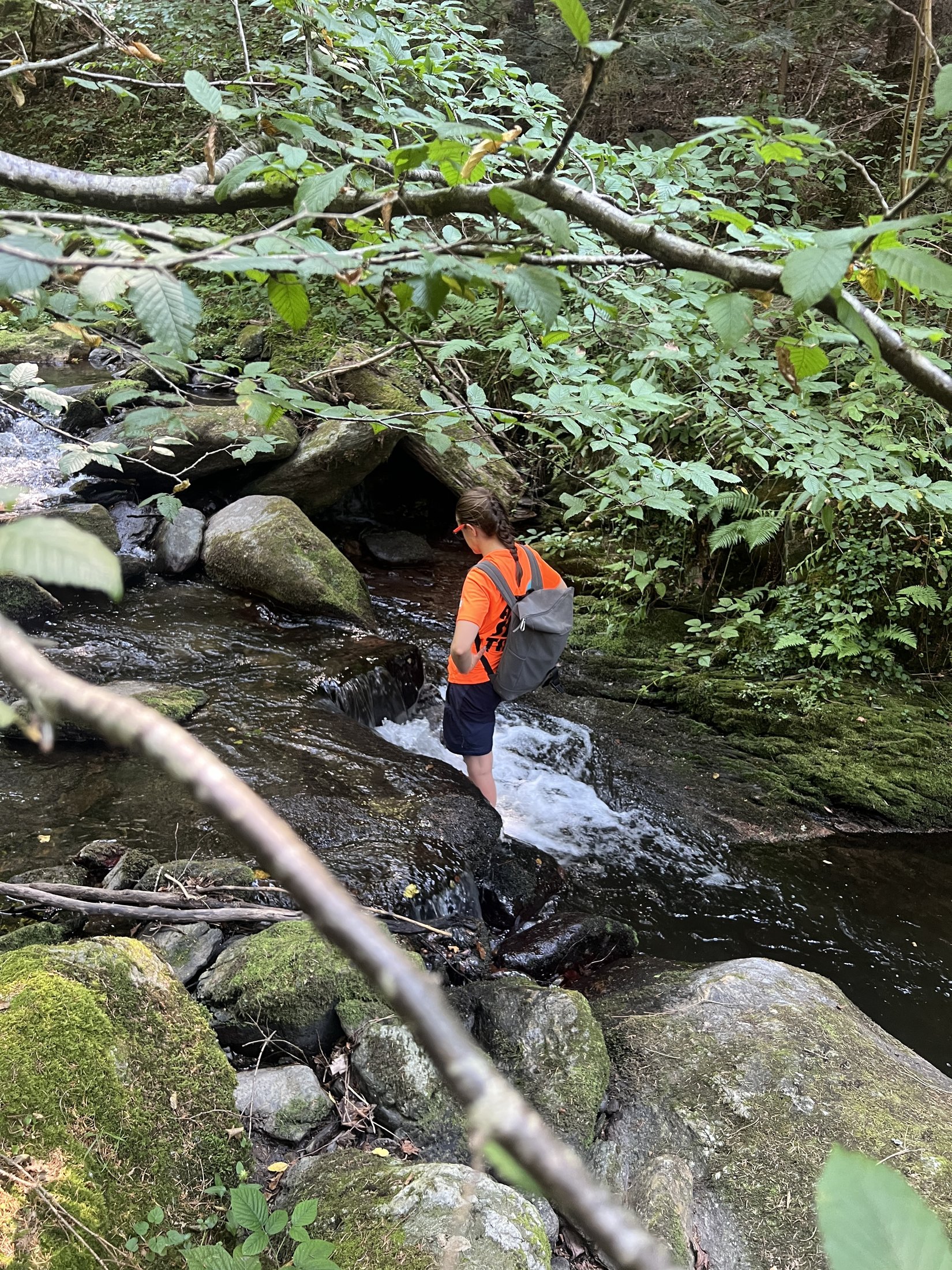 Ein ruhiger Moment am Fluss während des «Zurück zu den Wurzeln»-Tages.